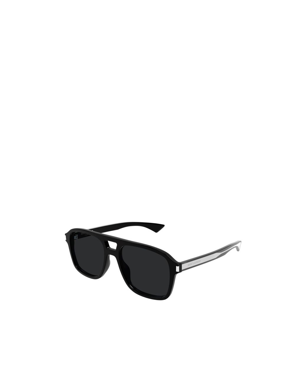 Saint Laurent White Pilot Sunglasses for men