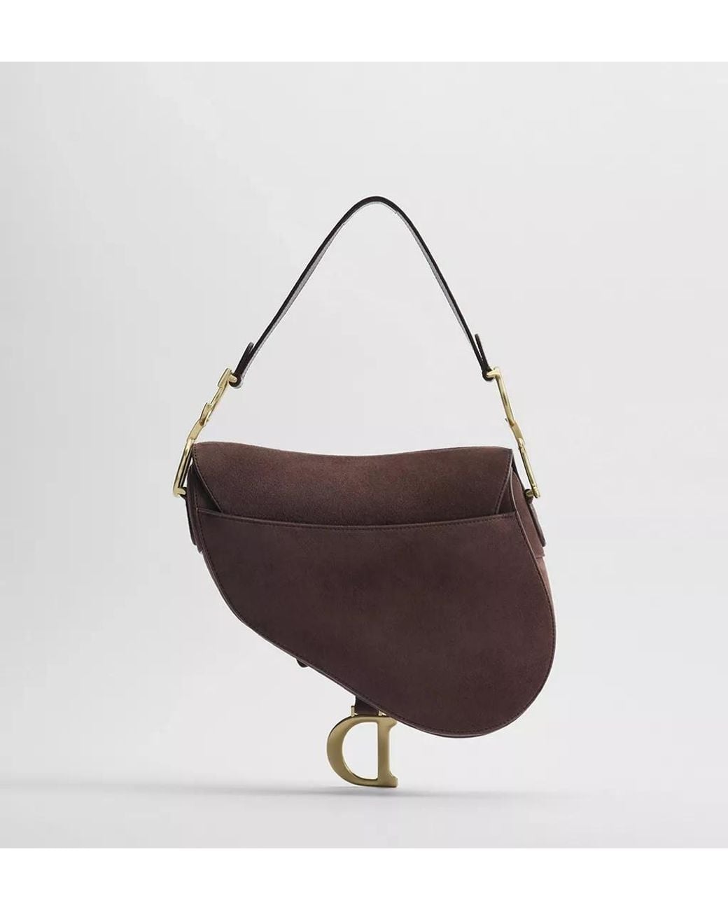 Dior Brown Saddle Bag With Strap