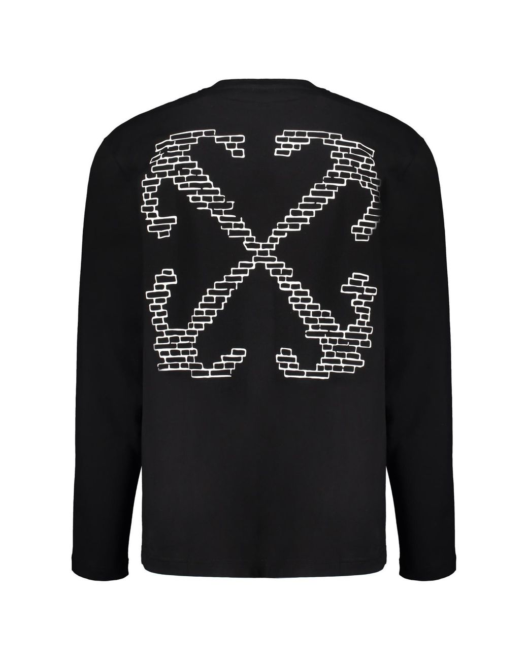 Off-White c/o Virgil Abloh Black Brick Arrow Long-Sleeve T-Shirt for men