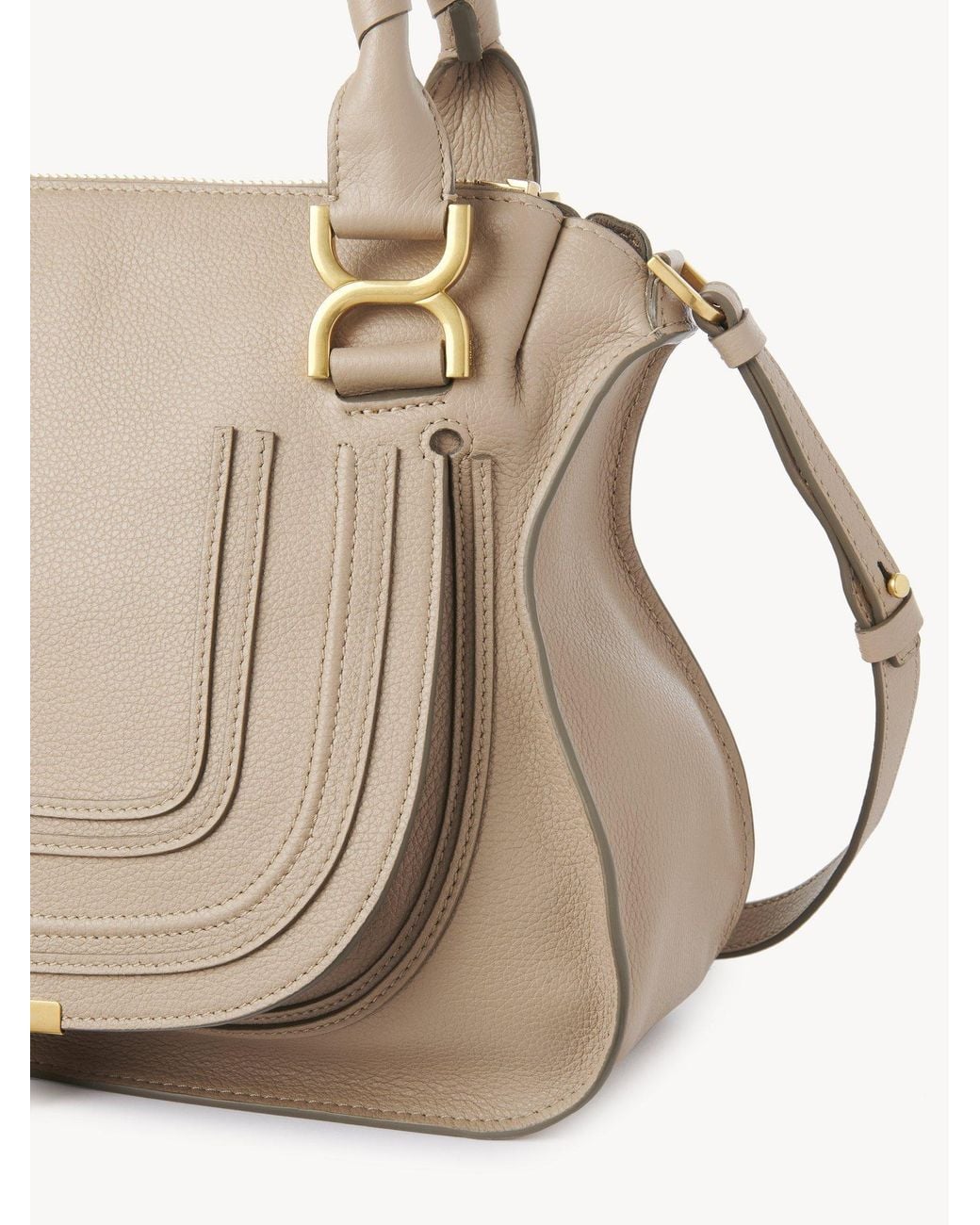 Chloé Natural Chloé Marcie Medium Tote Bag
