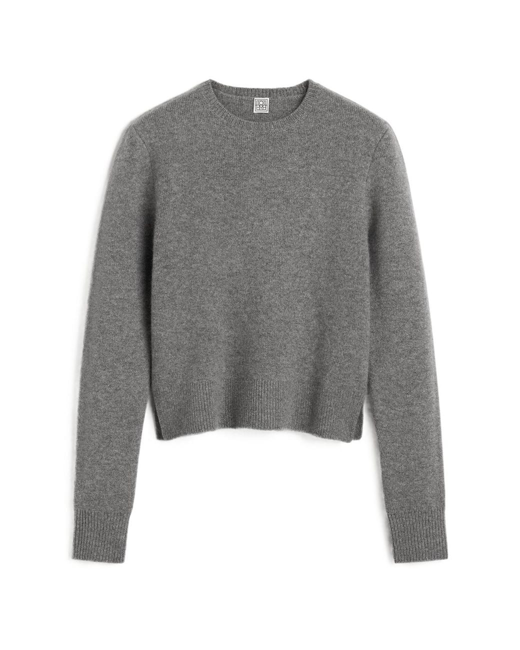 Totême Gray Totême Crewneck Knitted Jumper
