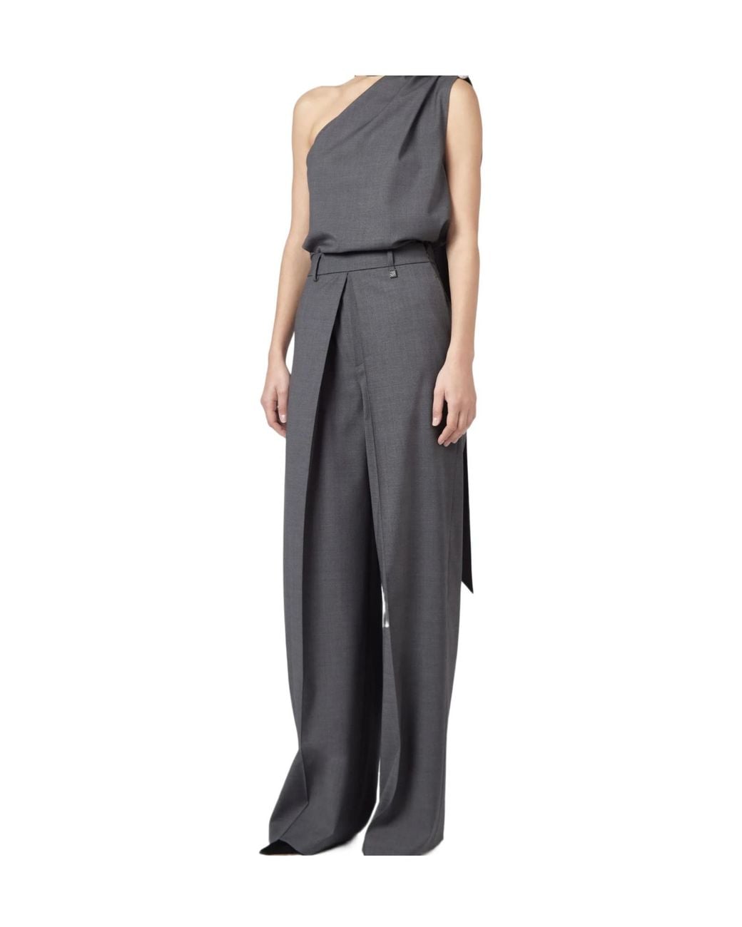 GIUSEPPE DI MORABITO Multicolor Front Overlay Wide-Leg Pants