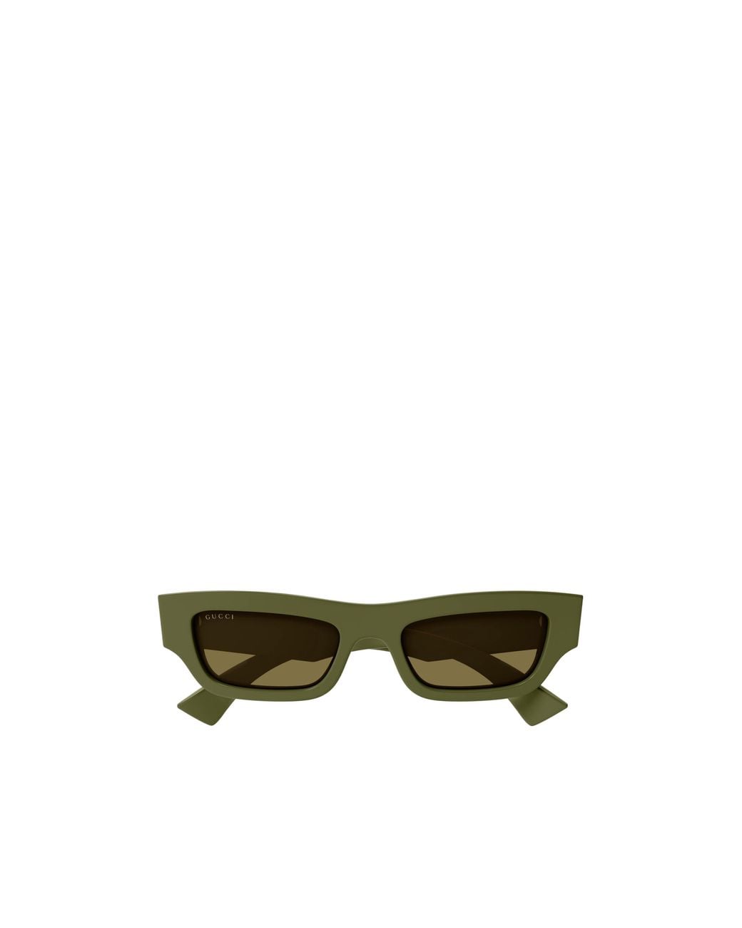 Gucci Green Eyewear Rectangle Frame Sunglasses for men