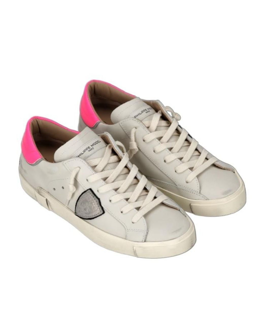 Philippe Model Pink Prsx Patch Low-Top Sneakers
