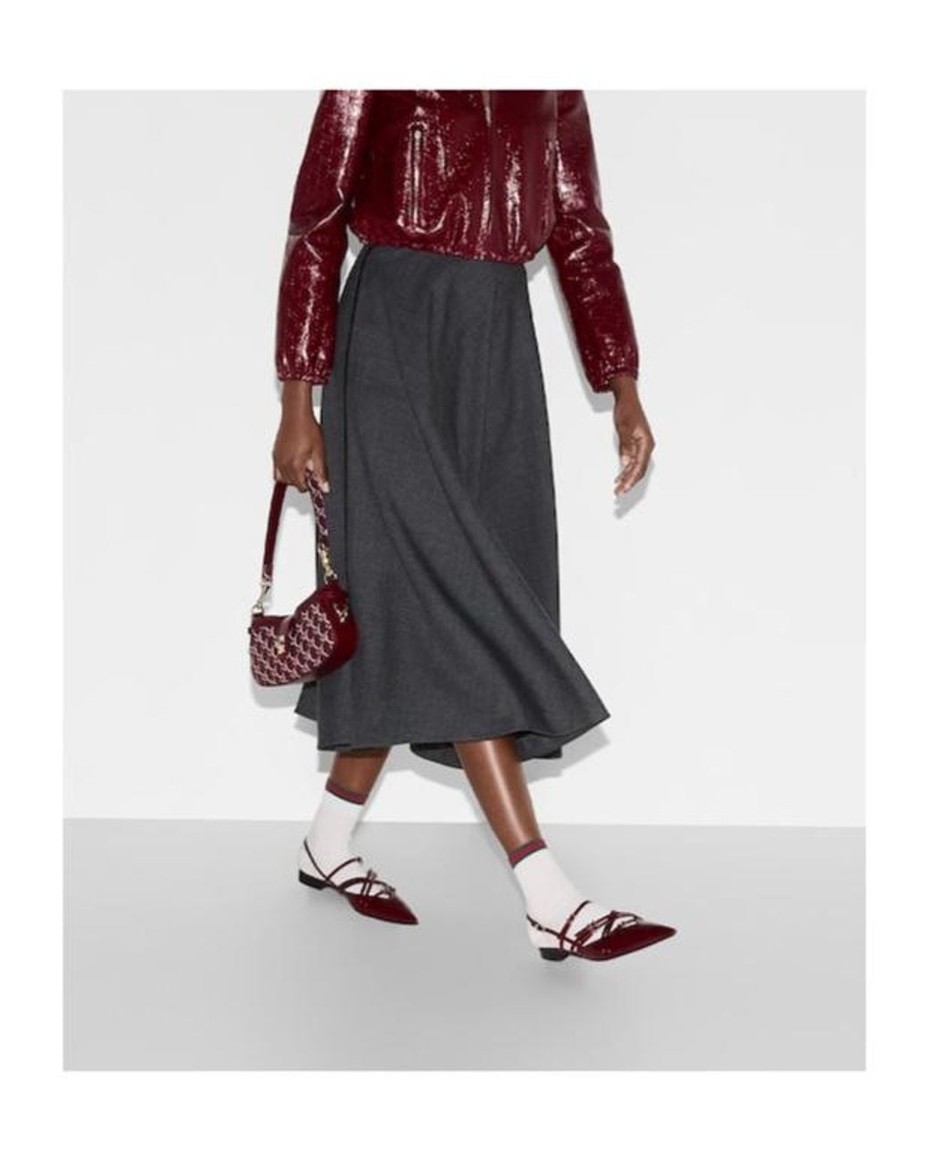 Gucci Black Pleated Skirt