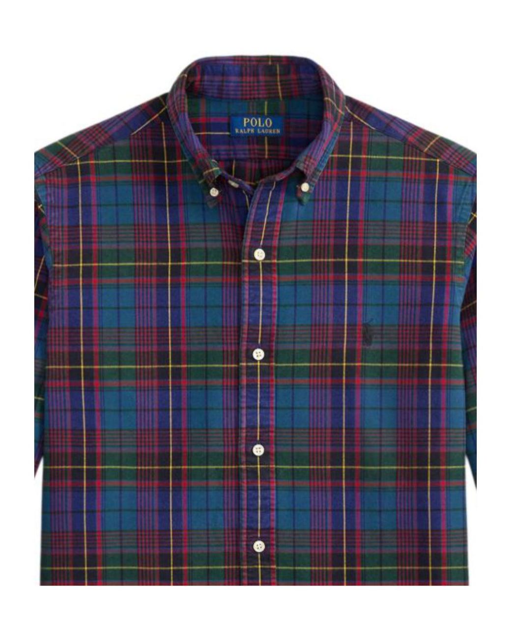 Polo Ralph Lauren Blue Checked Button-Down Shirt for men
