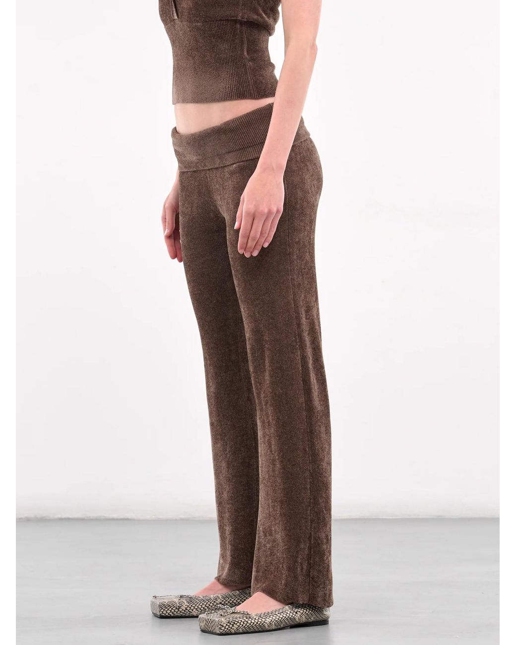 AYA MUSE Brown Knitte Trousers