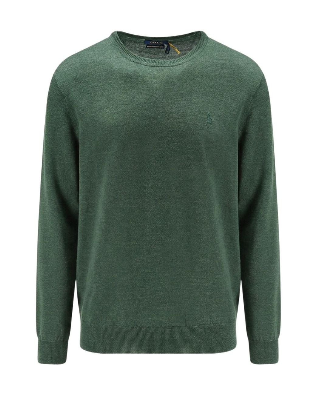 Polo Ralph Lauren Green Crew-Neck Knitted Sweater for men