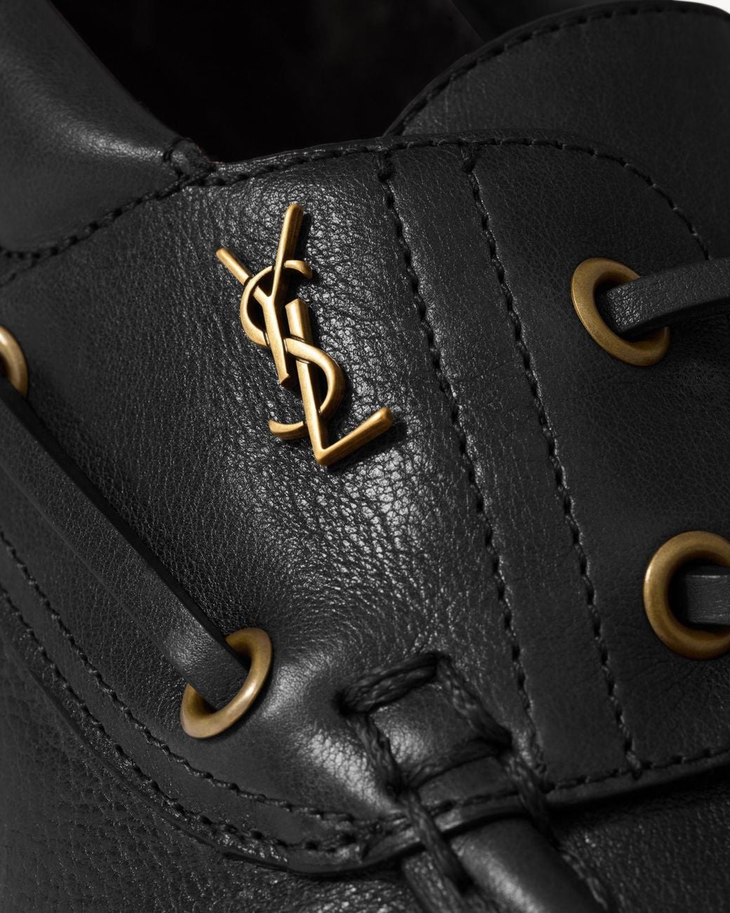 Saint Laurent Black Le Loafer Slip-On Flat Shoes for men