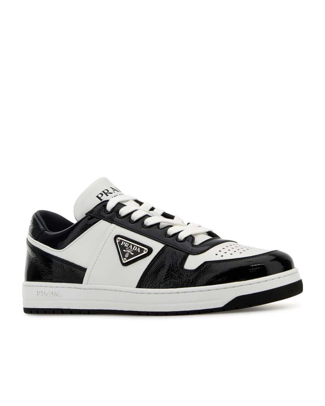 Prada Black Downtown Lace-Up Sneakers for men
