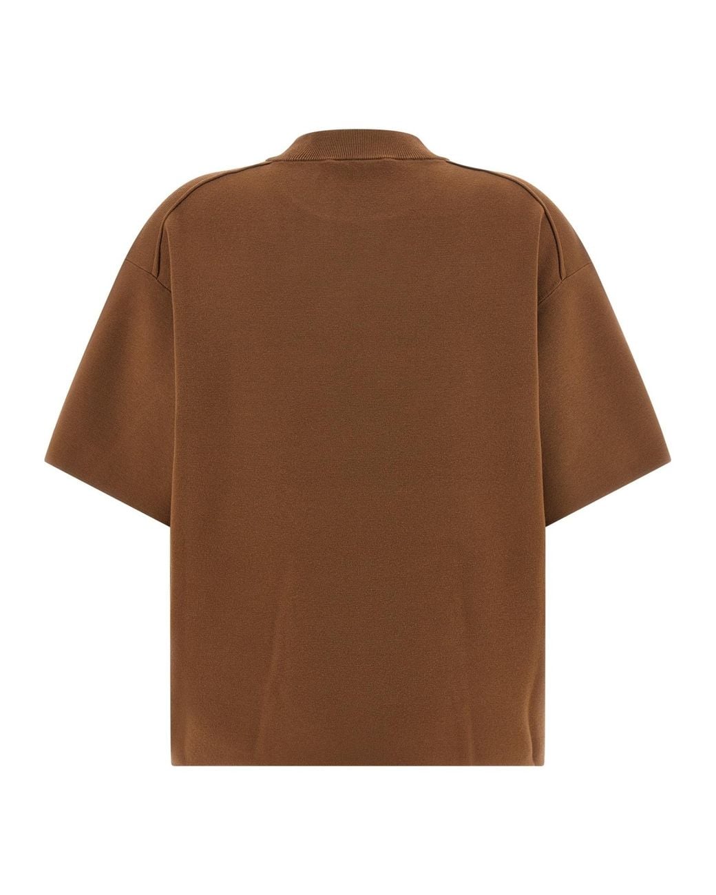 Max Mara Brown Crew Neck Top