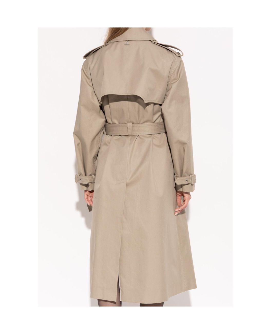 McQueen Natural Belted Trench Coat