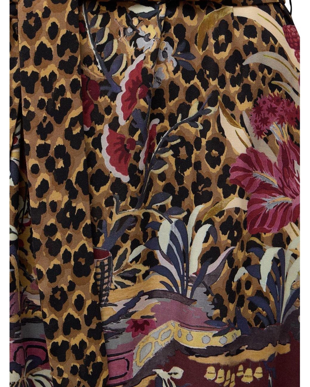 Etro Multicolor Pattern-Printed Long-Sleeved Dress