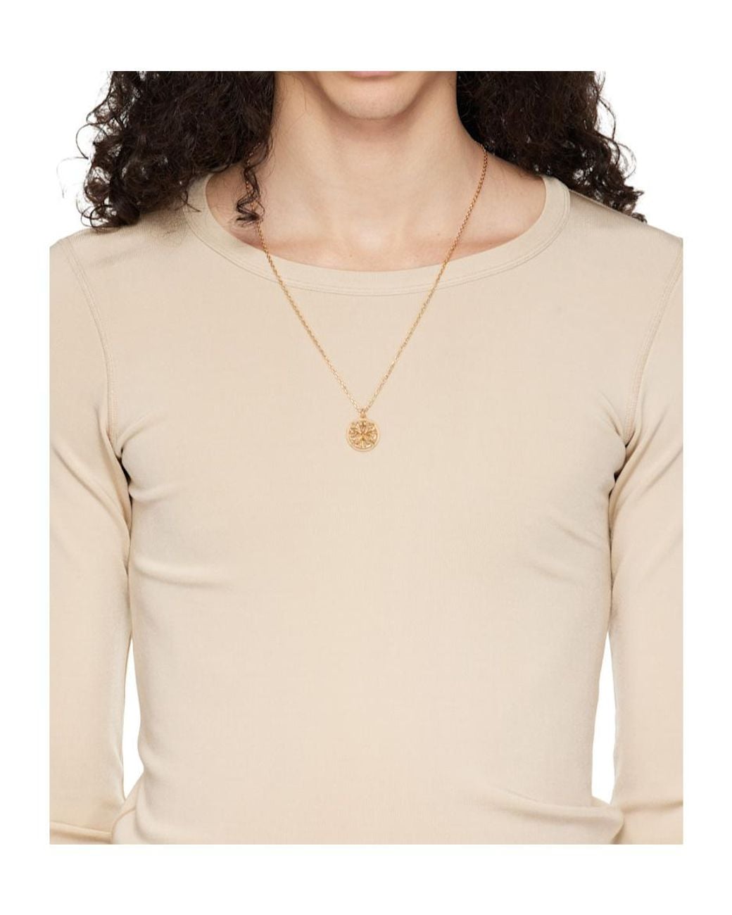 Emanuele Bicocchi White Crest Tag Pendant Necklace