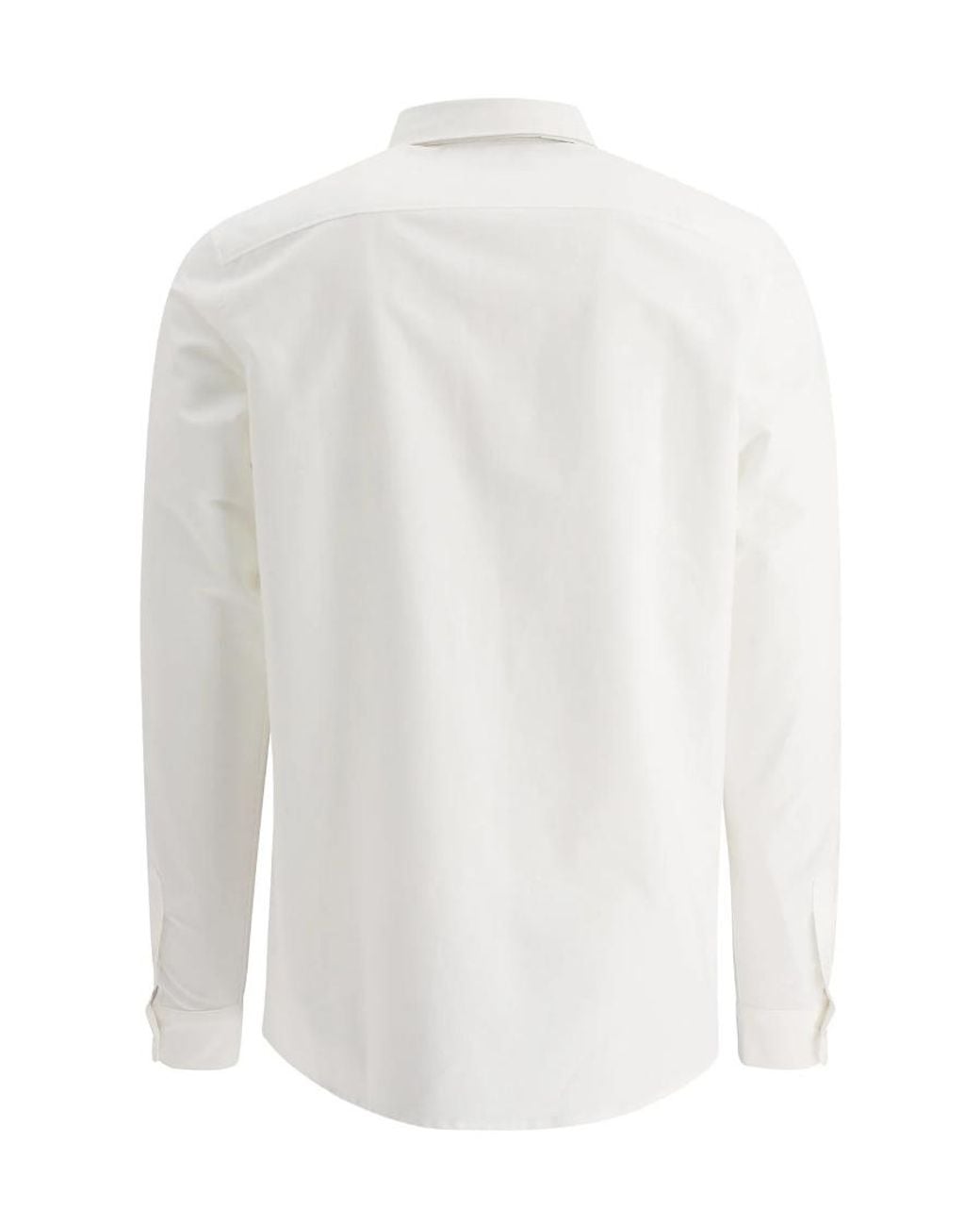A.P.C. White Buttoned Long-Sleeved Shirt for men