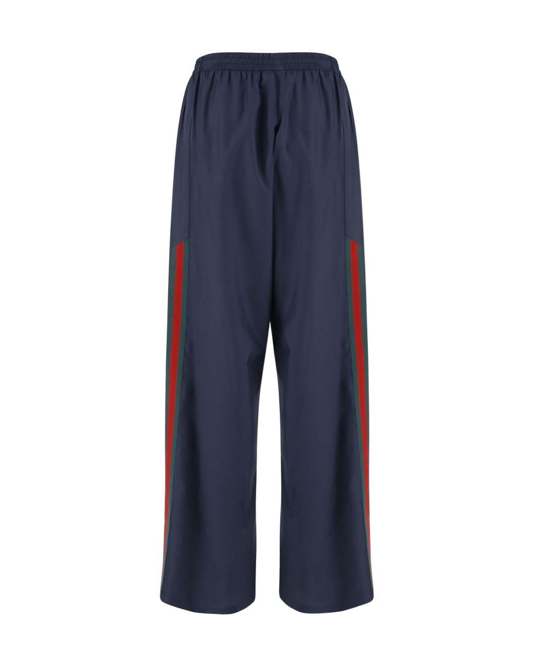 Gucci Blue Web Detailed Poplin Pants