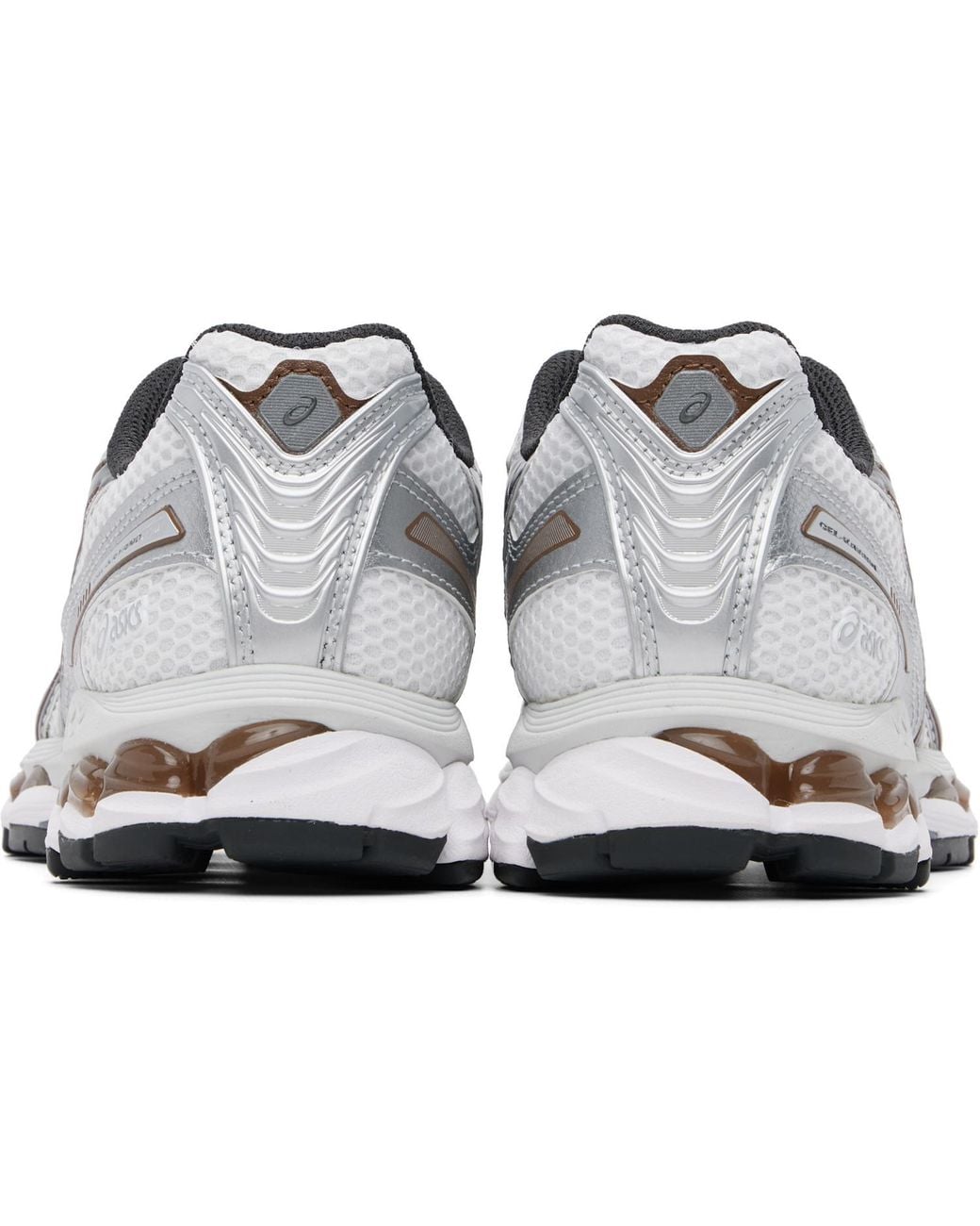 Asics White Mesh Panel Running Shoes for men