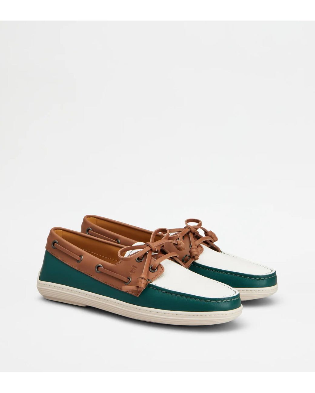 Tod's Green Round-Toe Loafers
