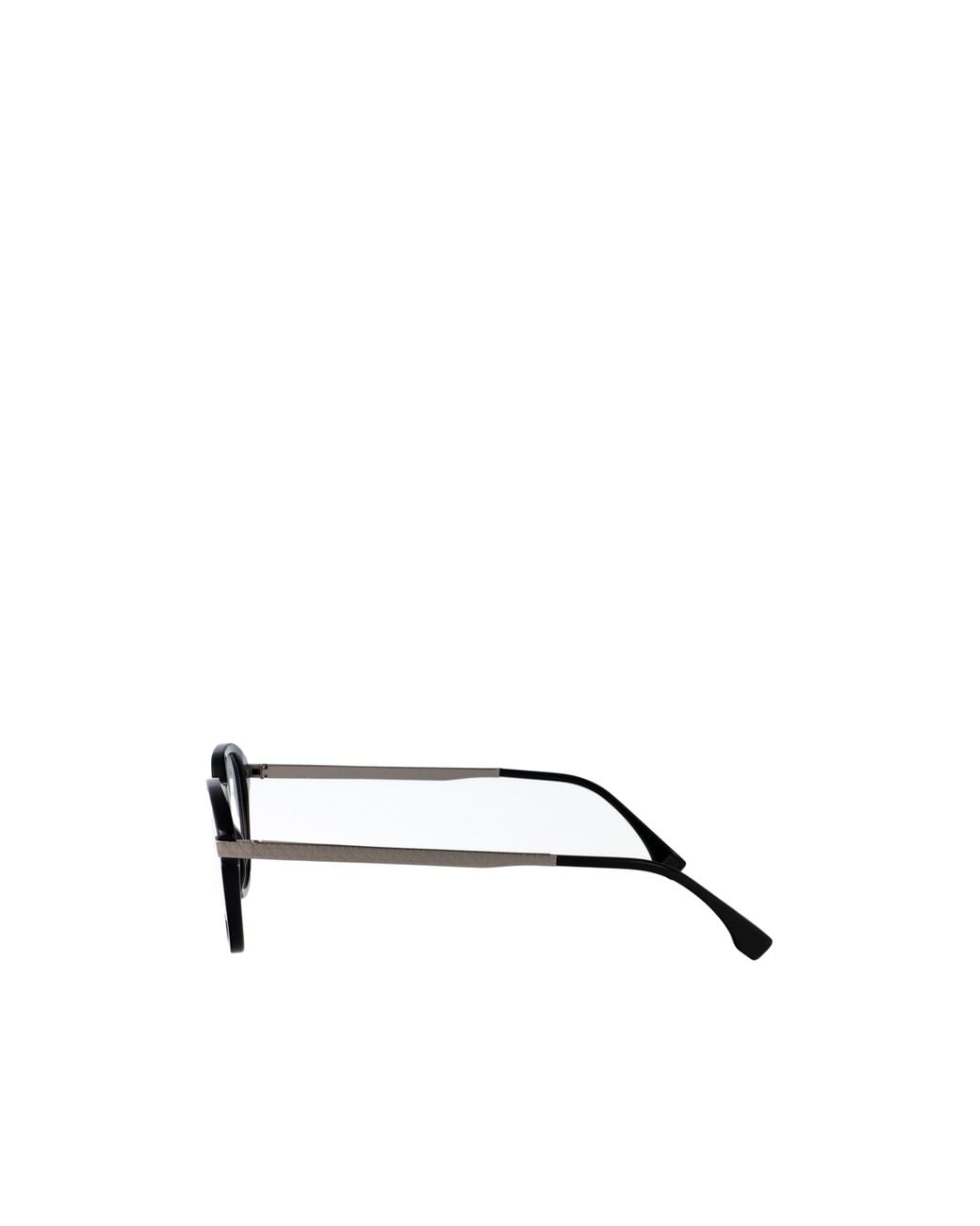 Fendi White Eyewear Oval Frame Glasses for men