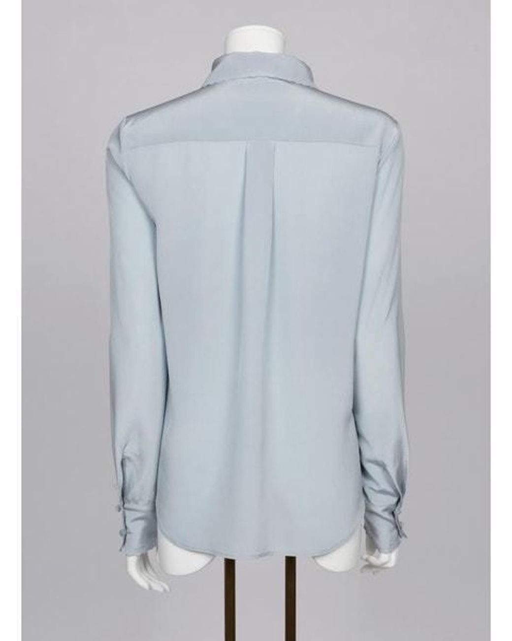 Chloé Gray Ruffled Shirt