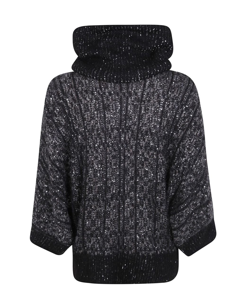 D.exterior Black Turtleneck Jumper