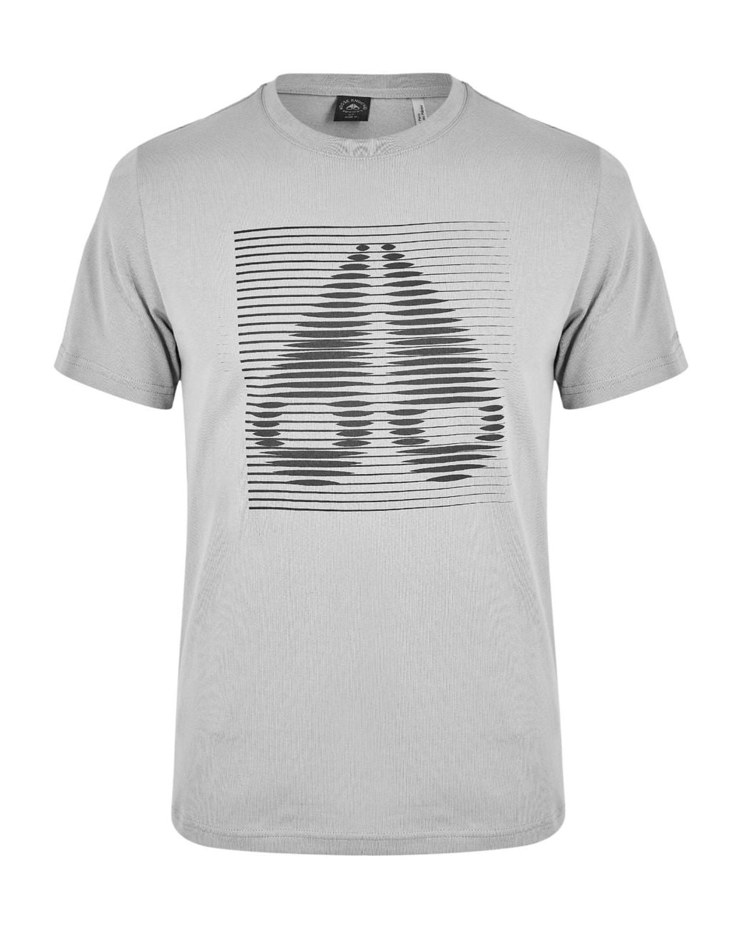 Moose Knuckles Gray Crew Neck Short Sleeve T-Shirt for men