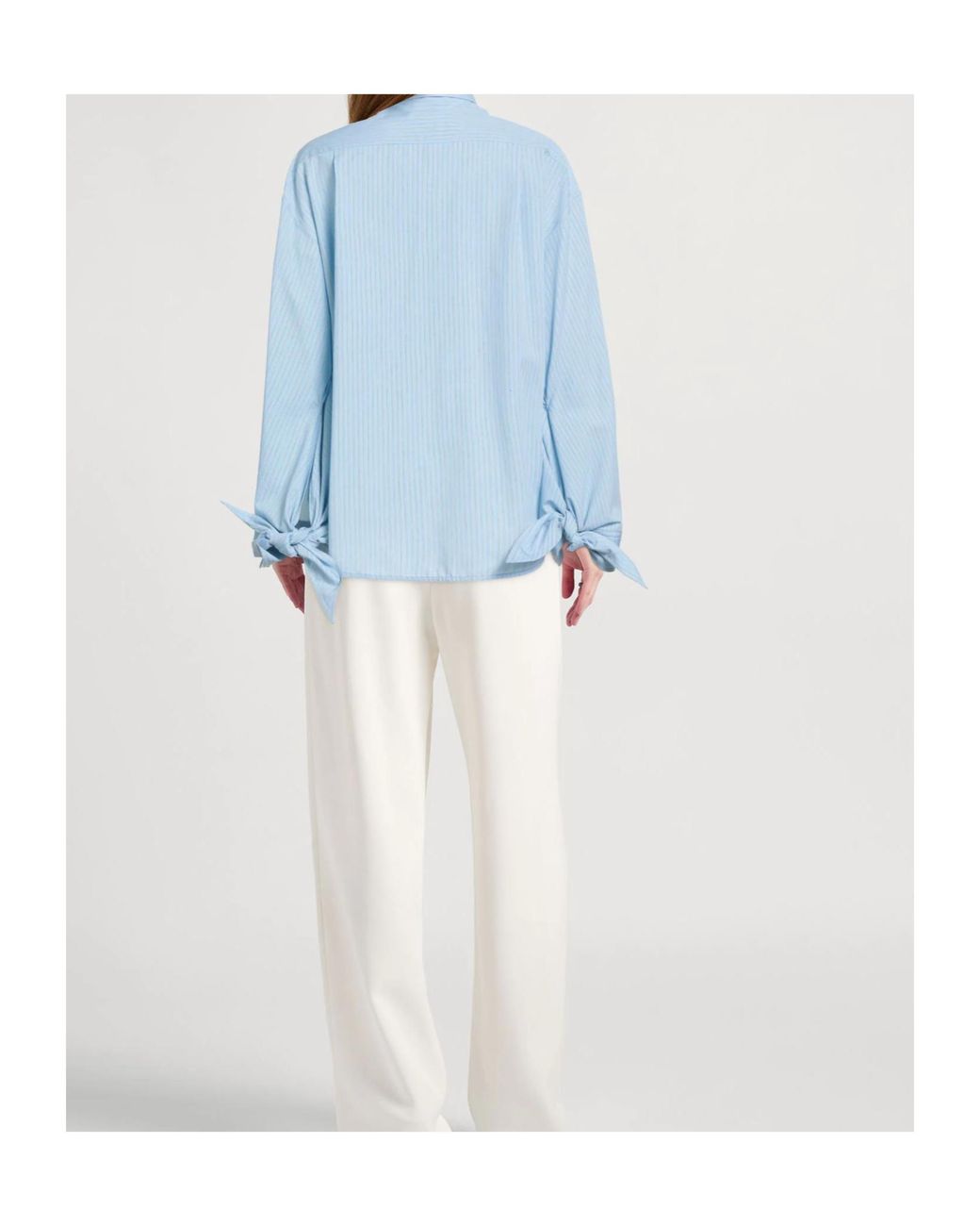 Balenciaga Blue Striped Shirts