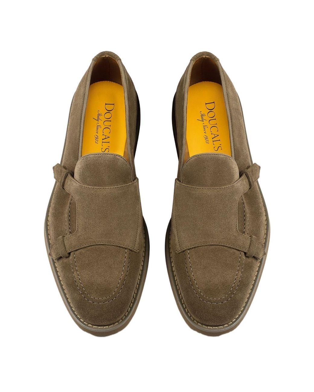 Doucal's Brown Suede Loafers for men