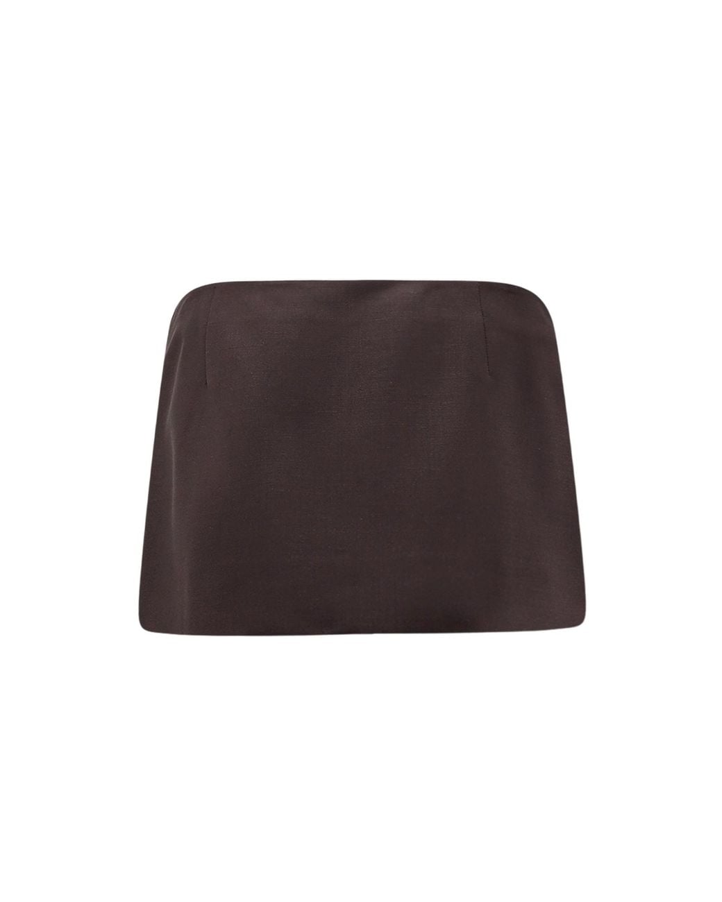 Miu Miu Brown Kid Mohair Miniskirt