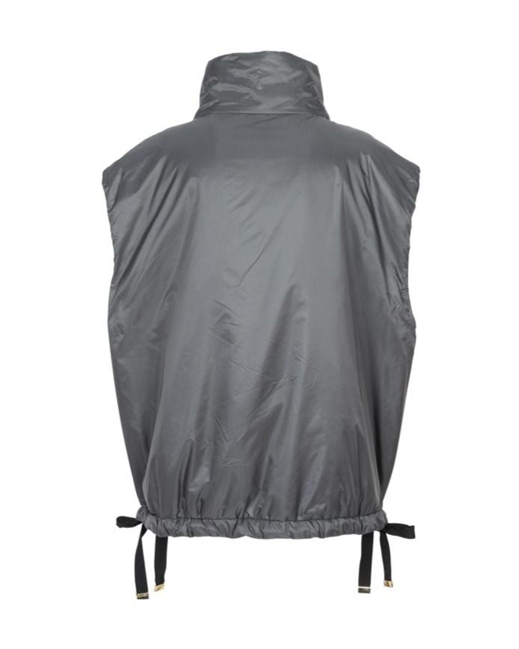 Max Mara Gray Oversized Water-Repellent Padded Gilet