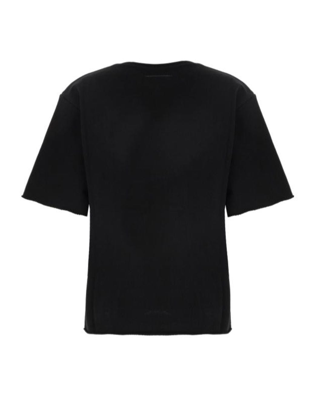 MM6 by Maison Margiela Black Short-Sleeves T-Shirt