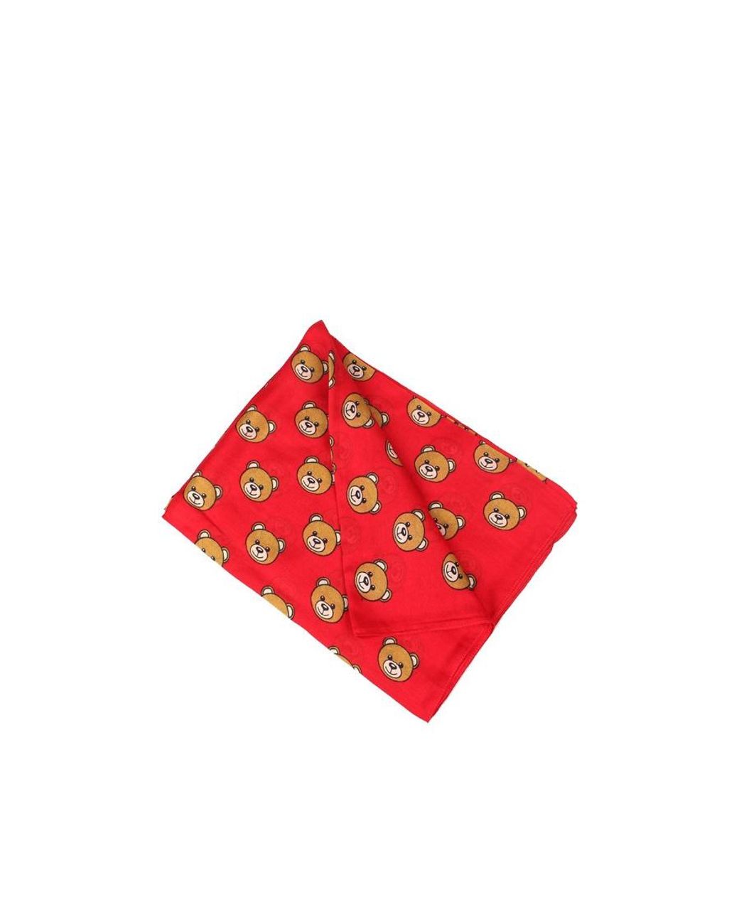 Moschino Red Logo Details Scarf for men