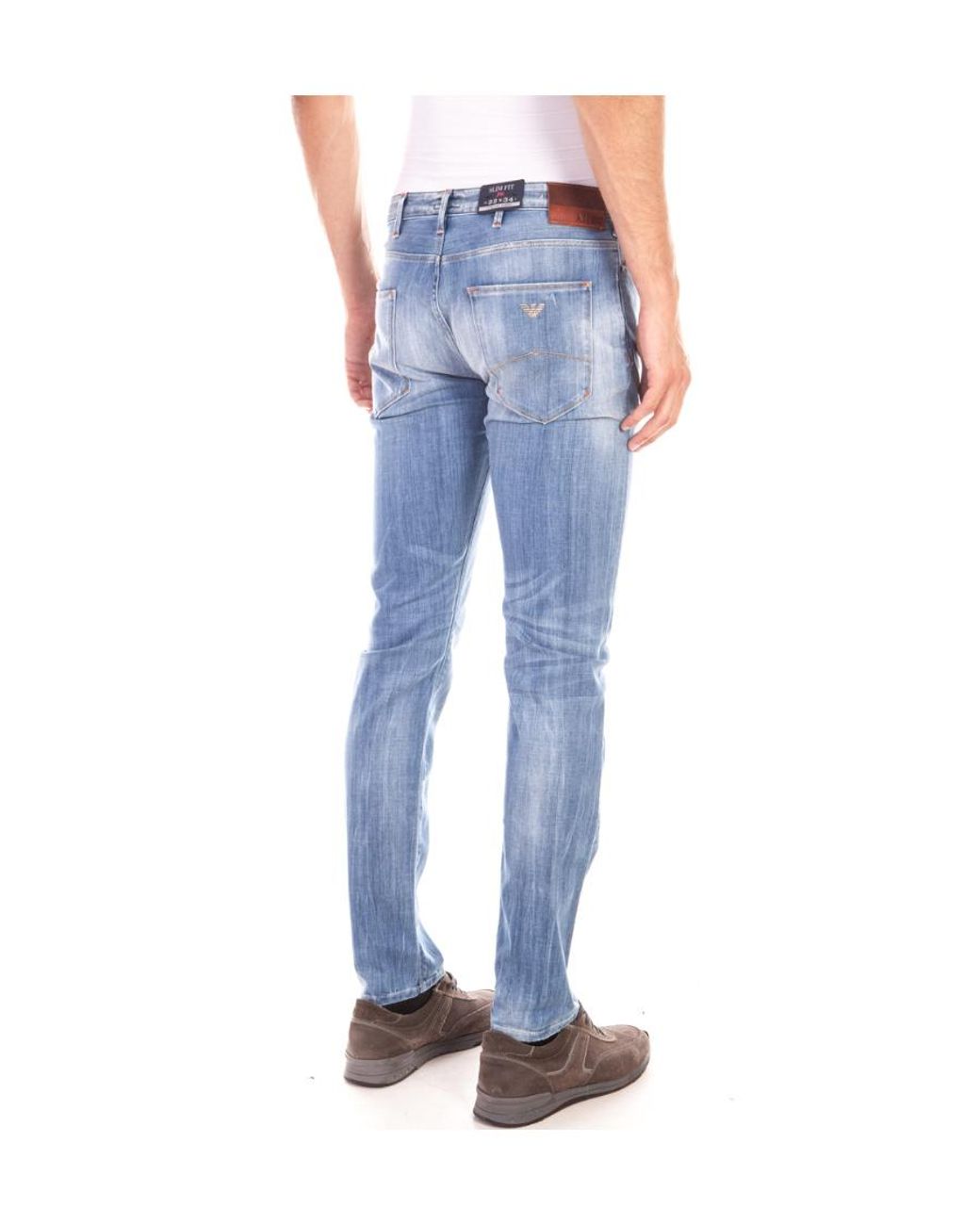 Armani Jeans Blue Straight Jeans for men