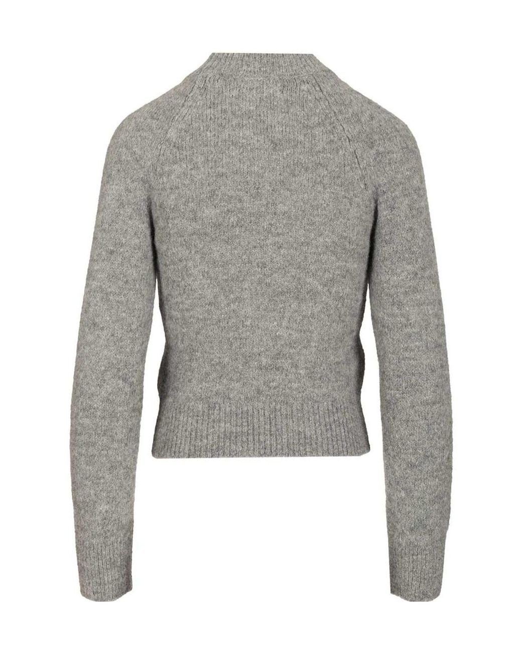 Dries Van Noten Gray Fitted Sweater