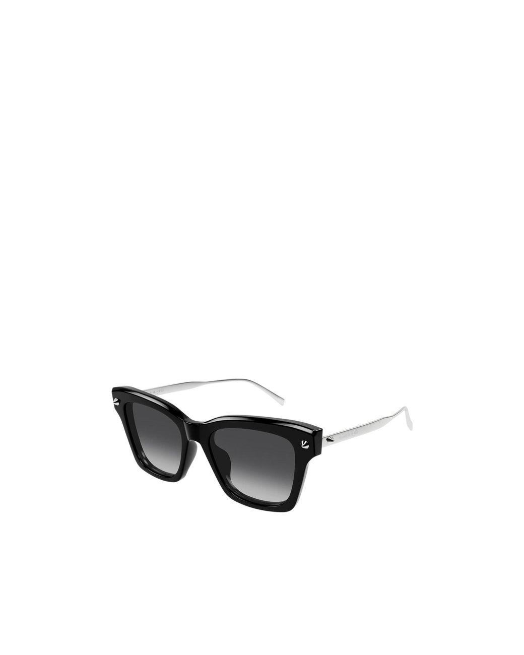 McQueen White Eyewear Square Frame Sunglasses