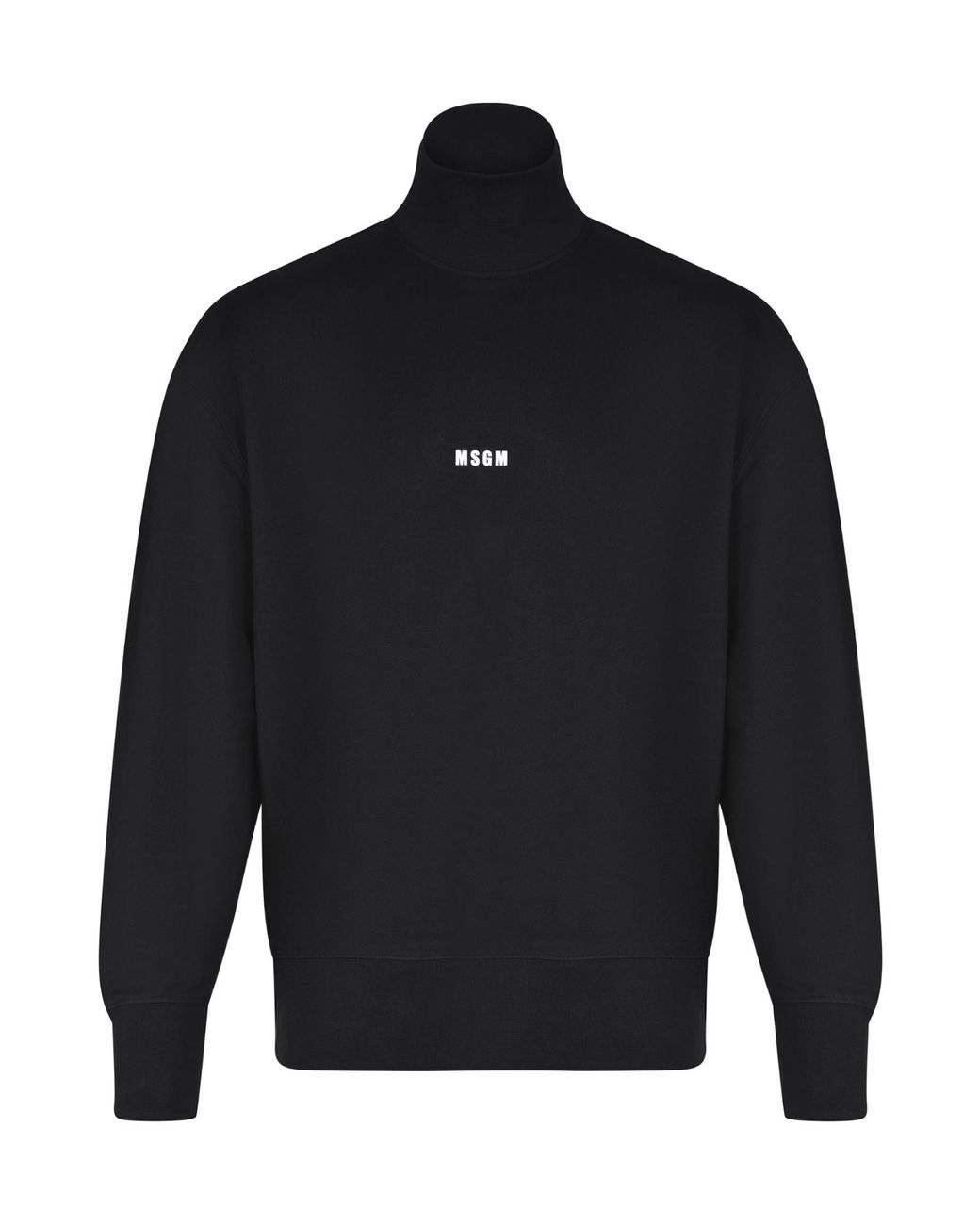 MSGM Blue High Neck Sweatshirt for men