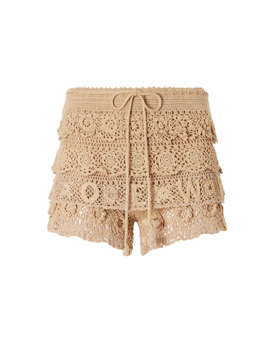 Loewe Natural Crochet Shorts