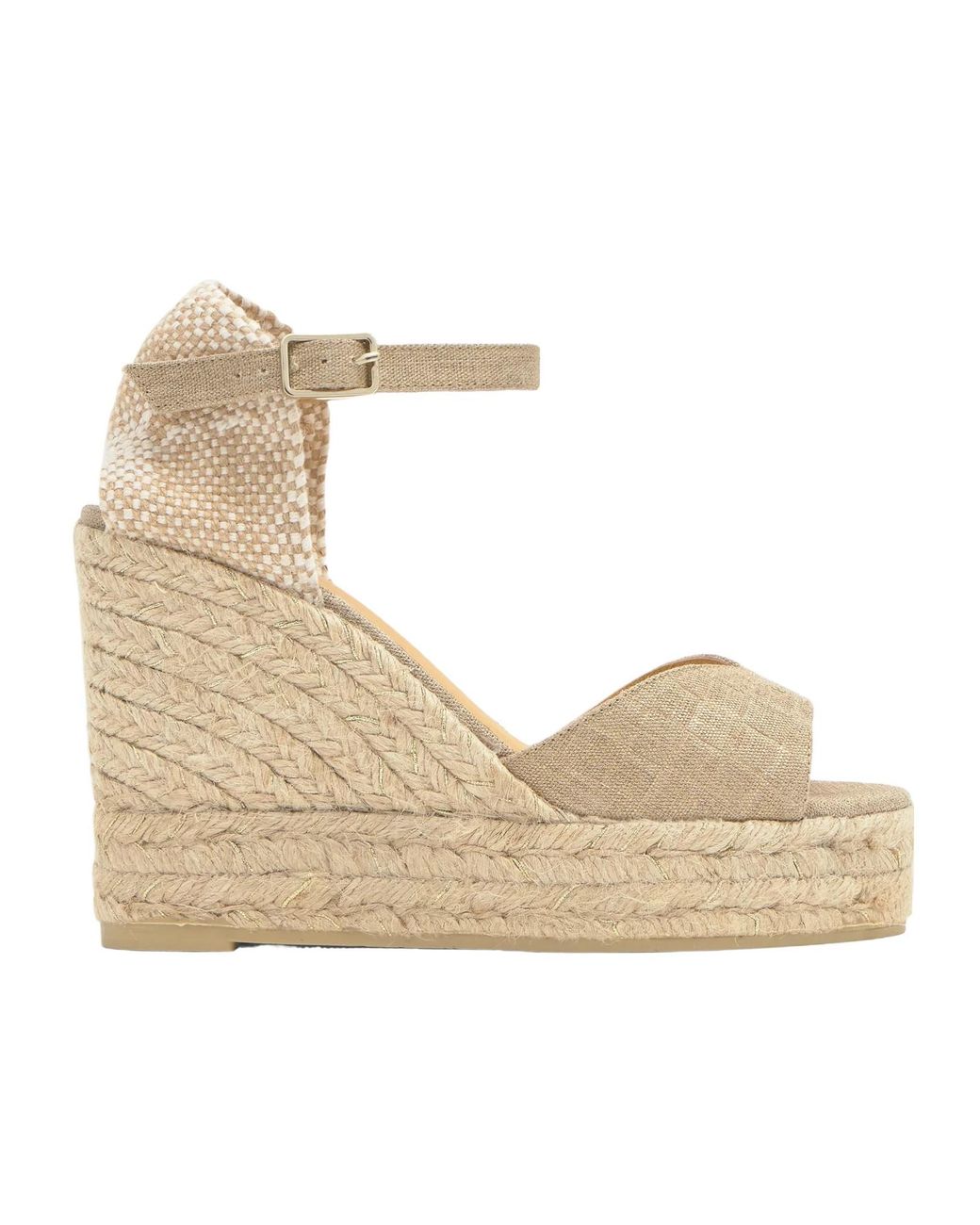 Castaner Natural Castañer Wedge Ankle-Strap Heeled Sandals