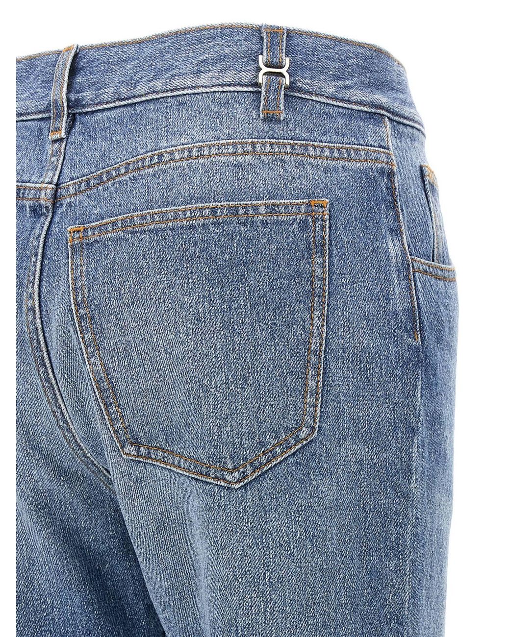 Chloé Blue Chloé Cropped Bootcut Jeans