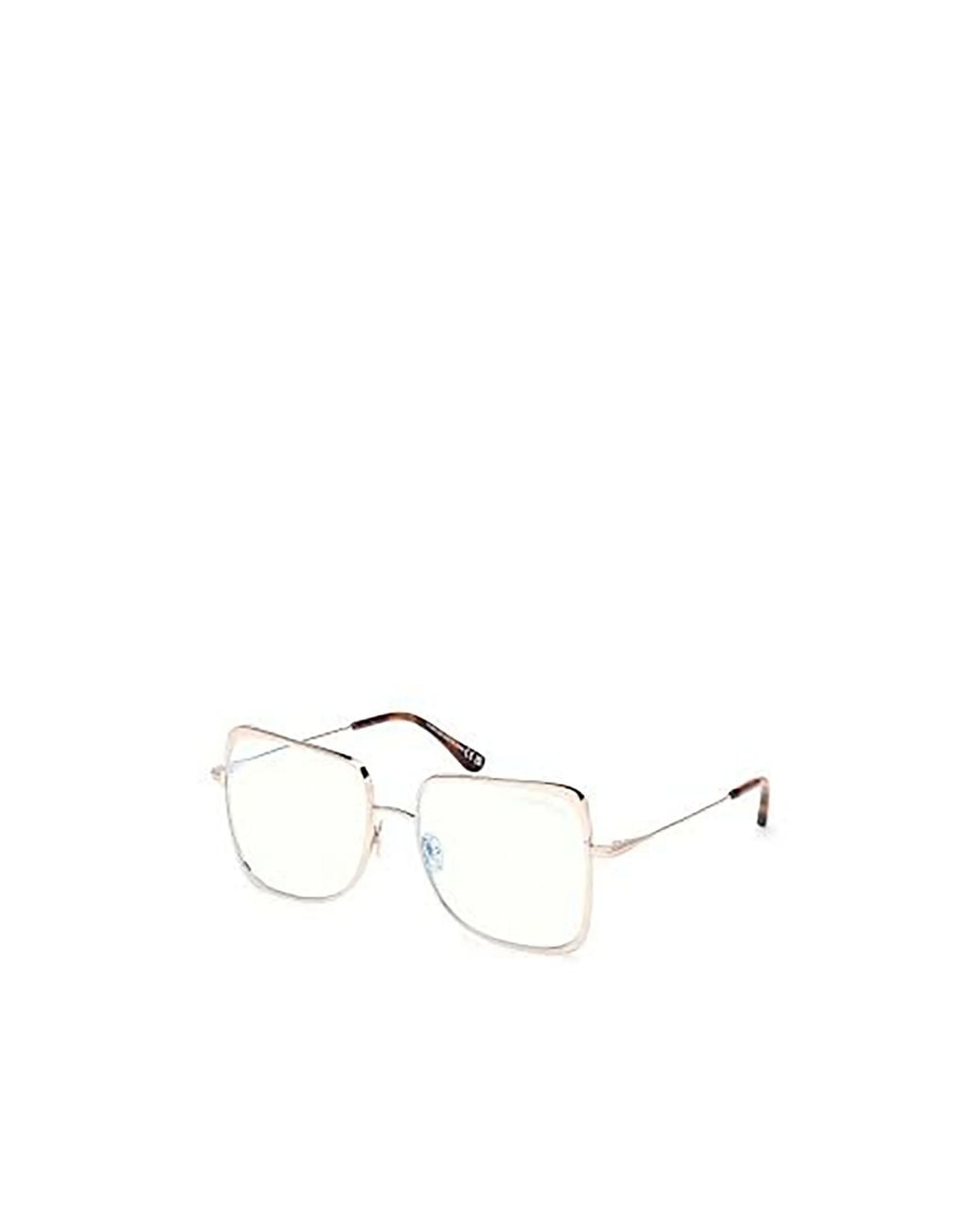 Tom Ford Natural Square-Frame Temple-Tips Glasses