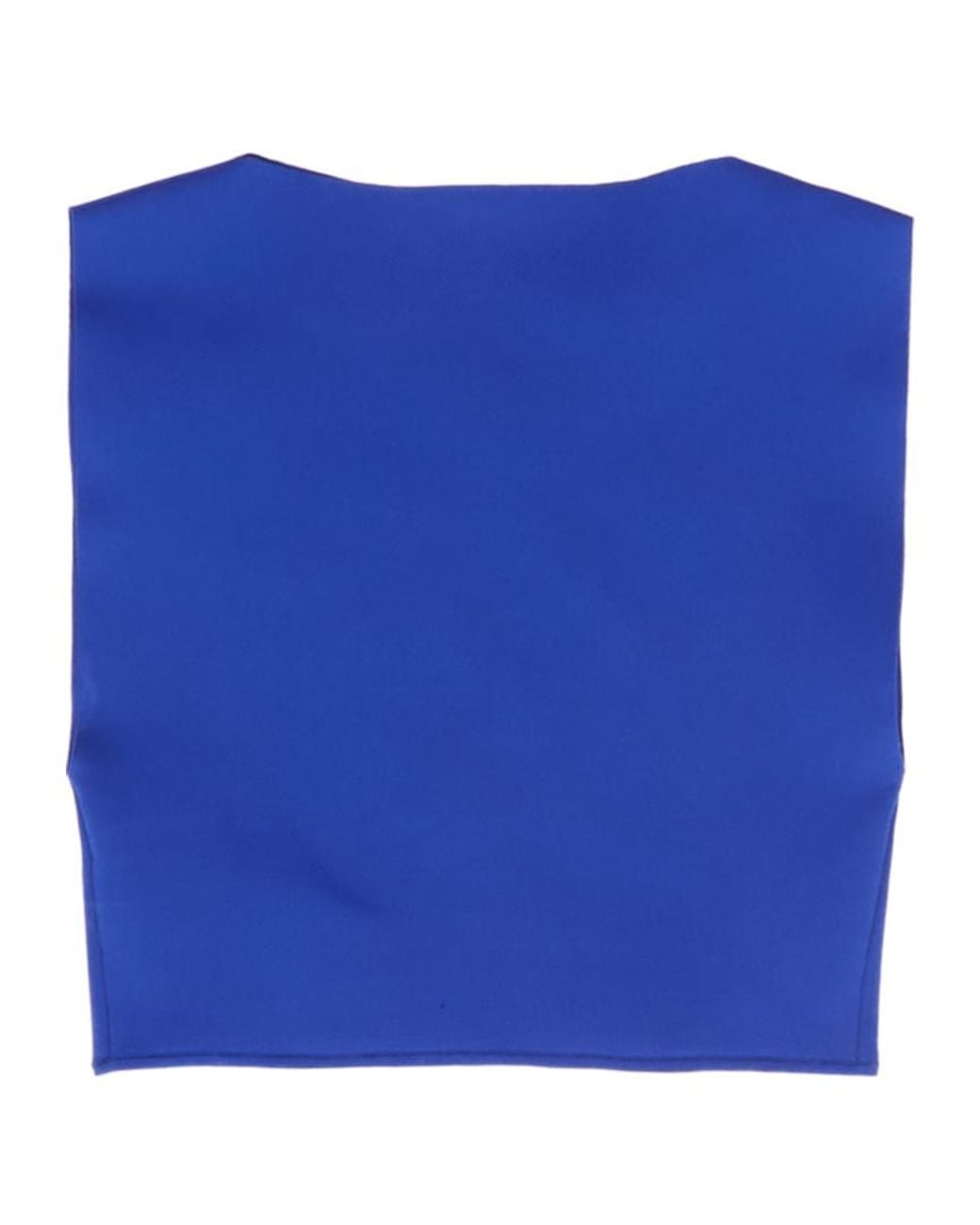Jil Sander Blue Sleeveless Cropped Top