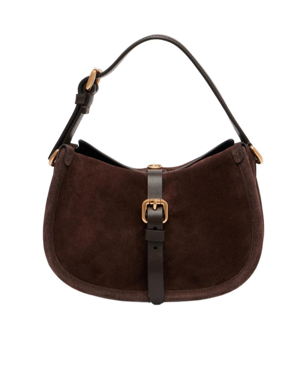 Etro Brown Pony Small Suede Crossbody Bag