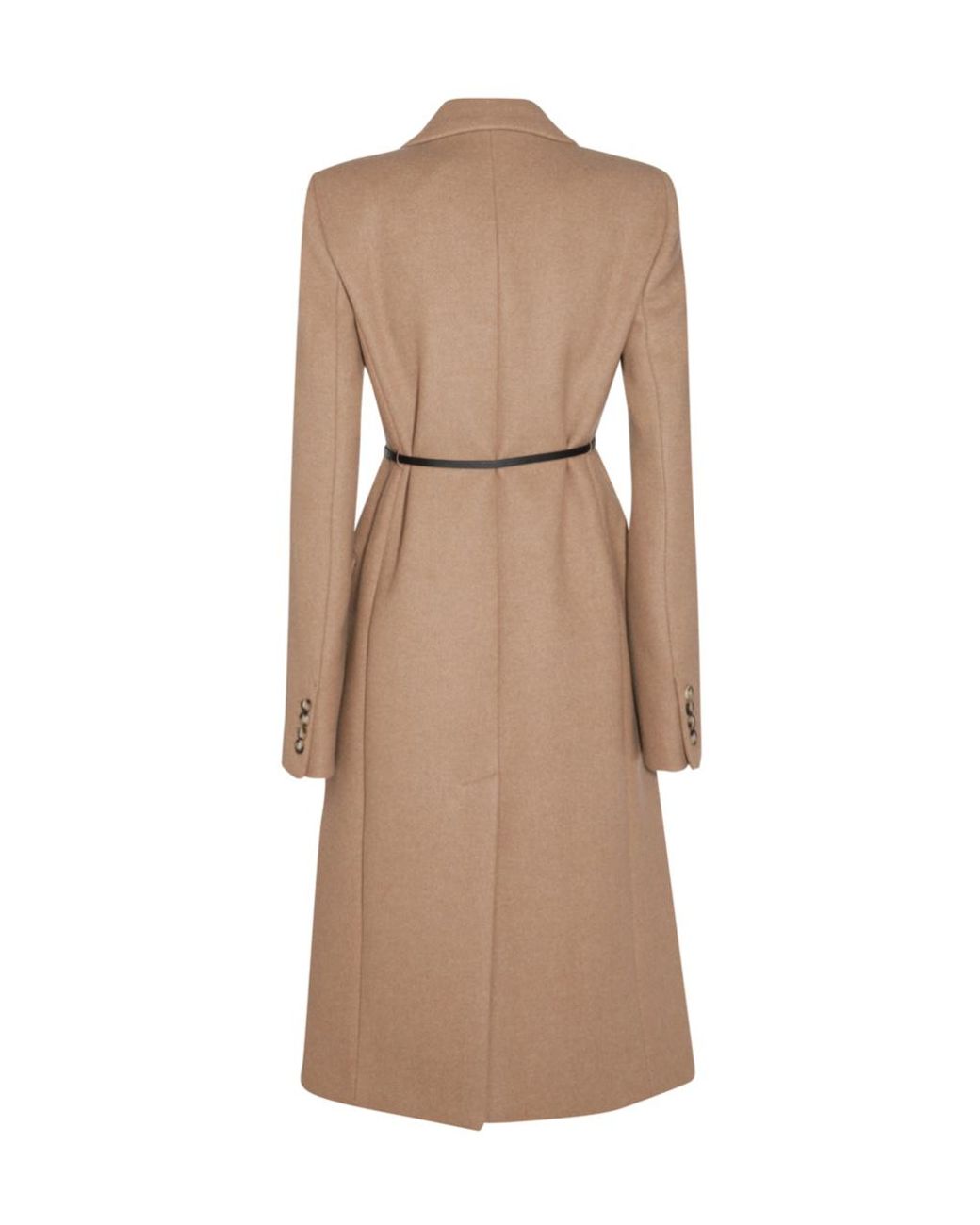 Sportmax Natural Ghia Double-Breasted Belted Trench Coat