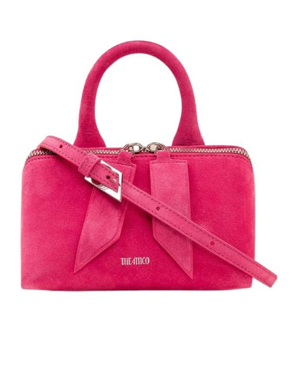 The Attico Pink The Friday Mini Tote Bag