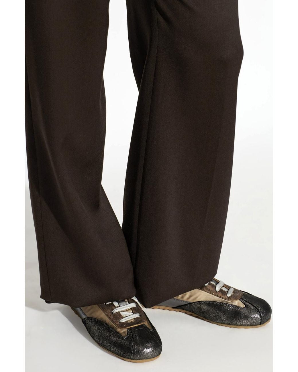 McQueen Brown Boxe Low-Top Sneakers