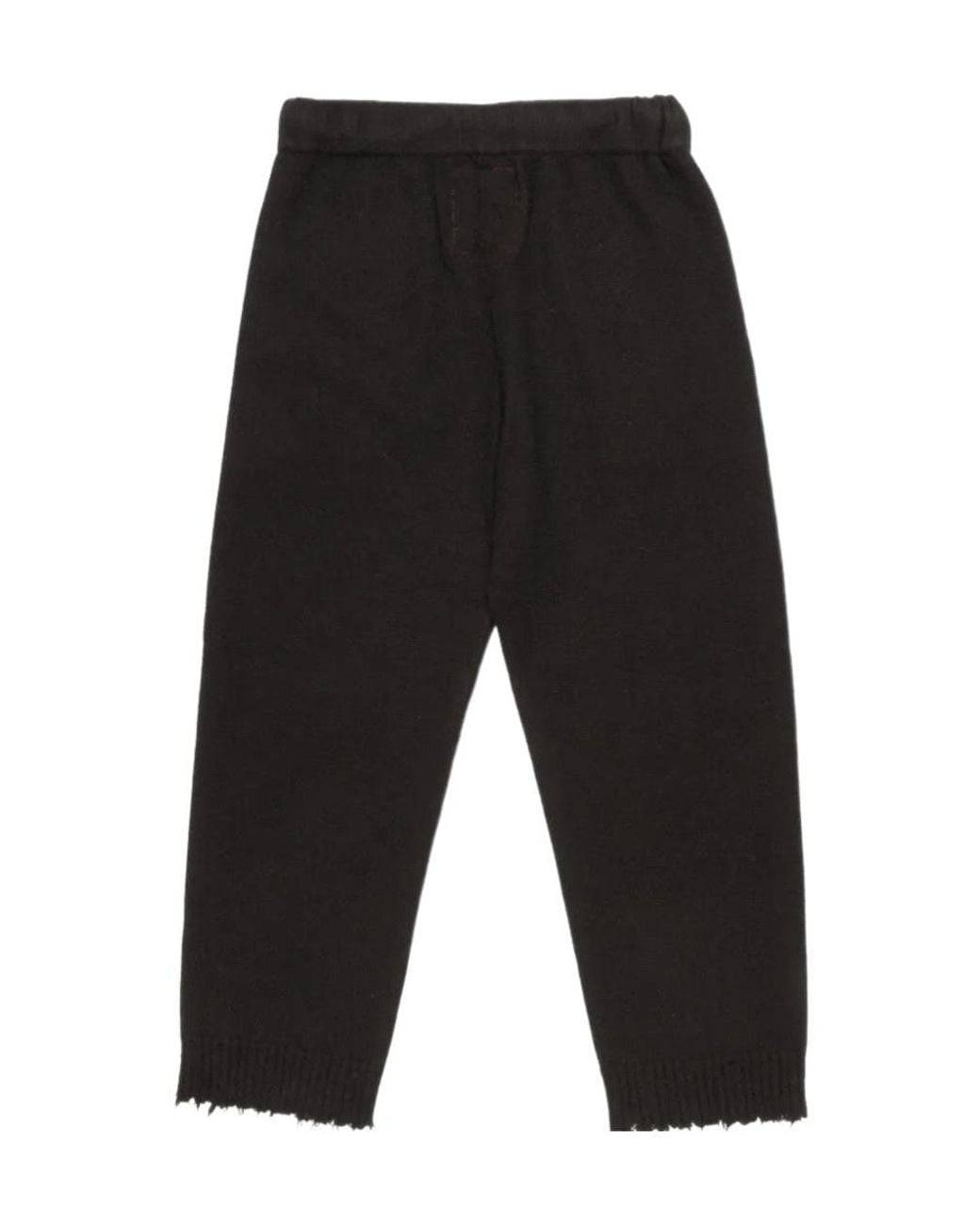 Uma Wang Black Elastic-Waist Casual Trousers