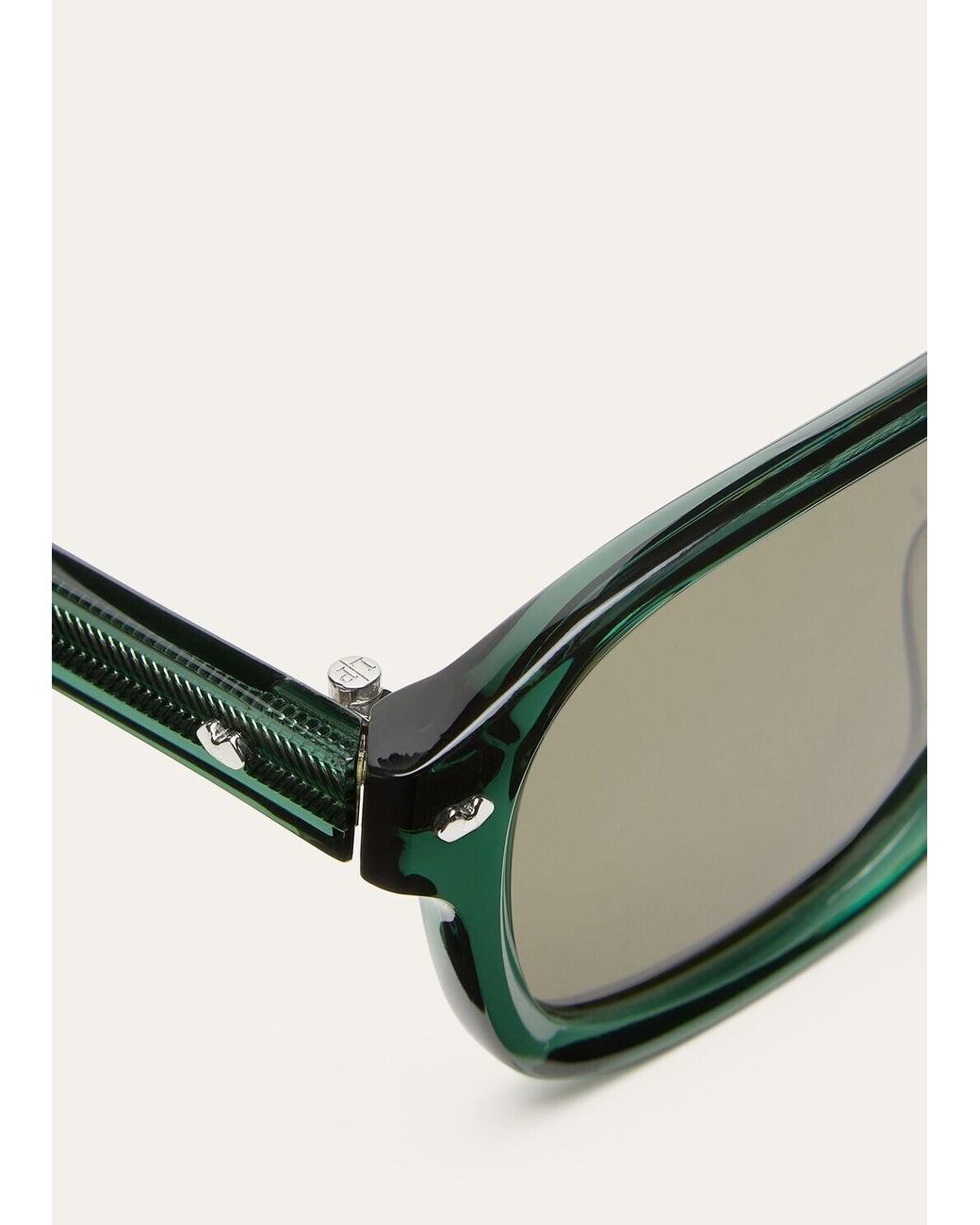 Loro Piana Green Roadster Sunglasses for men
