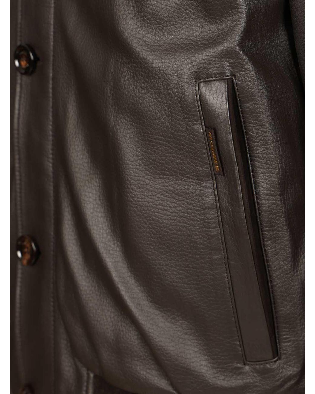 Moorer Black Cleros Padded Bomber Jacket for men