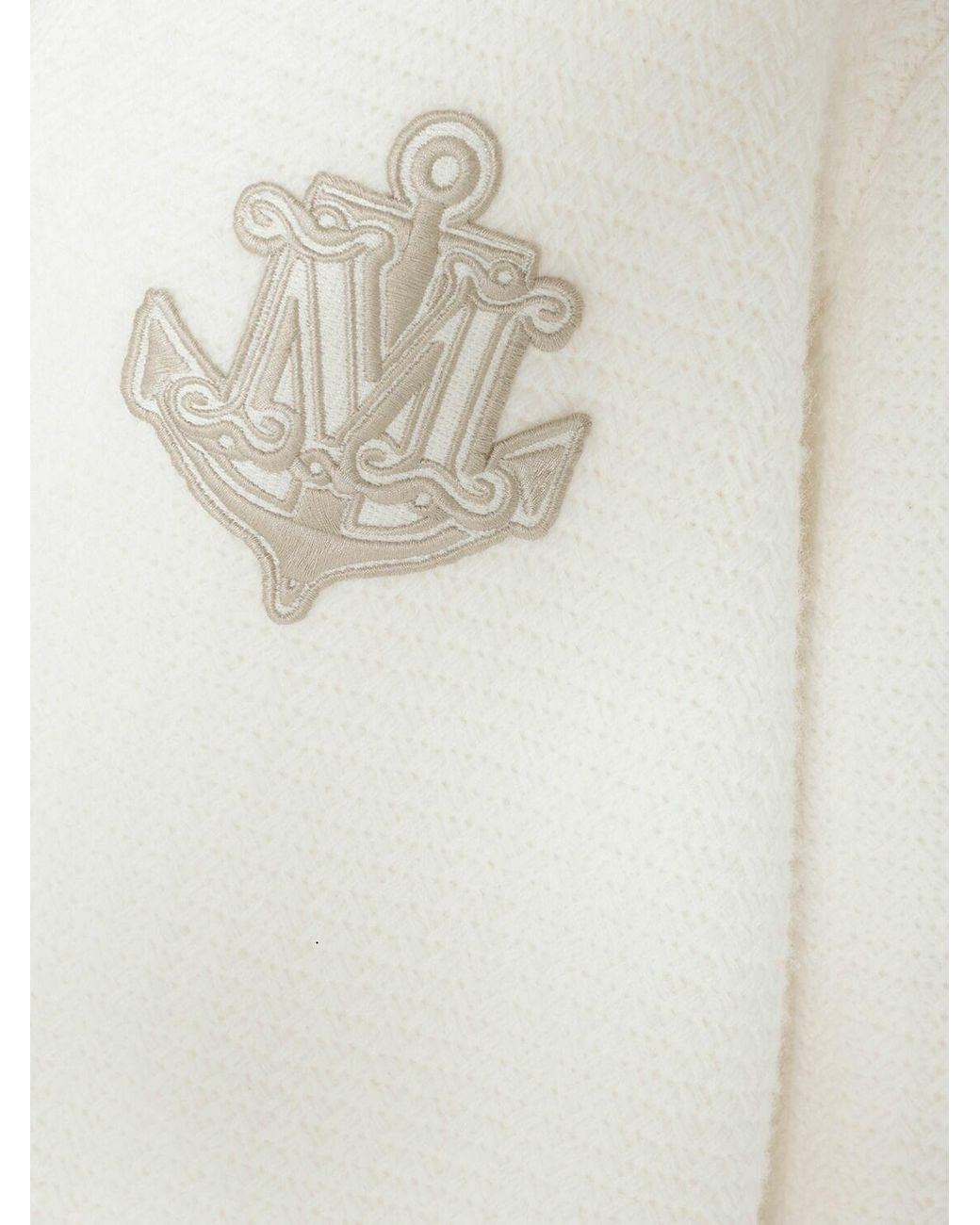 Max Mara White Ravello V-Neck Button-Up Cardigan