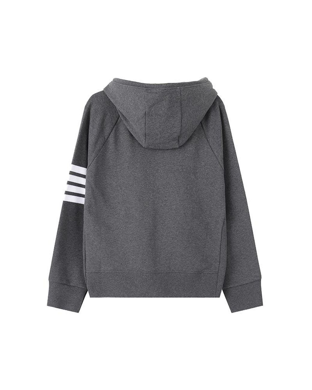 Thom Browne Gray 4-Bar Striped Zipped Jacket for men